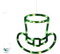 for battery Operated Shamrock String Lights for Home Bar for(Hat)