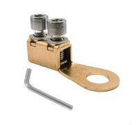 for battery Terminal Blocks for Cars, Vans, and Motorhomes, Featuring Brass Material and Robust Fastening, Suitable for Various for battery Types and Includes Tool (Brass Small)