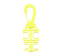 For BCD Scuba Diving Hose Holder Clip for Second Stage Regulator Quick Release 4 Hole Clamp Allows Easy One Hand Operation and Prevents Hose Tangling (Yellow)