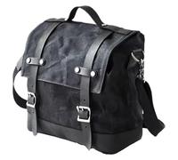for Beast Side Vintage Motorcycle Toolkit Rear Tail Luggage Crossbody Hanging Bag Motorbike Saddle Bag(Black)