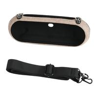 For Beats Pill Model 2024 Speaker Protective Case with Shoulder Strap,Hard Shell Anti-Scratch Portable Carrying Case for Portable Bluetooth Speakers (Gold)