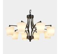 for bedroom study,e27 american style living room chandelier,wrought iron retro ceiling lamps-black gold 8