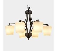 for bedroom study,e27 american style living room chandelier,wrought iron retro ceiling lamps-black gold 6