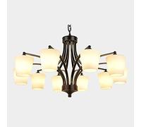 for bedroom study,e27 american style living room chandelier,wrought iron retro ceiling lamps-black gold 10