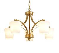 for bedroom study,e27 american style living room chandelier,wrought iron retro ceiling lamps-golden. 5