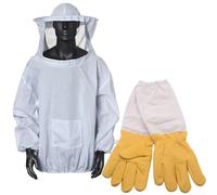 for Beekeeper Suit Full Body with Round - Breathable Mesh Protective Clothing for Bee Keeping - Double Stitched Workwear for Men Women