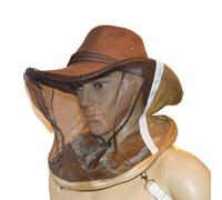 For Beekeeping Hat with HD Mesh Breathable Protective Mask, Adjustable Cowboy For Beekeeper Cap for Insect Fly Net, Sturdy Cloth Bee Keeping Tool for Gardeners