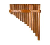 For Beginners, 15 Pipes Environmentally Friendly Wood G-tone Pan Pipe Instrument, Chinese Musical Instrument, Cleaning Rod Cloth and Carry Bag