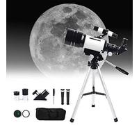 for Beginners 150X-15X, 70mm HD Refractor for Astronomy Adult, Starter Scope with Tripod, Phone Holder, Finder Scope, Moon Filter,Backpack.