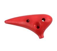 for Beginners ocarina 12 Hole Ocarina 4 Colors Plastic Ocarinas Musical Instrument Easy To Learn And Carry For Music Lover And Beginner (Color : Red)