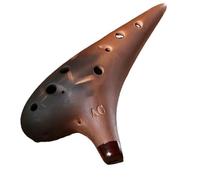 for Beginners ocarina Ocarinas Time Instrument Pottery Flutes Professional 12 Hole Advanced Transverse Accessories Smokey (Color : AC)
