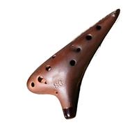 for Beginners ocarina Ocarinas Time Instrument Pottery Flutes Professional 12 Hole Advanced Transverse Accessories Smokey (Color : SG)