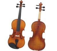for Beginners Violin 4/4 1/4 1/8 Violin Natural Acoustic Fiddle Spruce Panel Solid Wood Fiddle With Case Bow Beginners Musical Instrument (Color : 4/4)