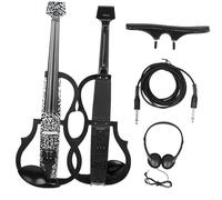 for Beginners Violin 4/4 Electroacoustic Violin Silent Carbon Fibre Electric Violin With Violin Bow Cable Headphone Accessories