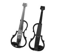 for Beginners Violin 4/4 Headless Violin Carbon Fiber Electric Violin With Bow Case Tuner Headphone Cable Shoulder Rest Parts