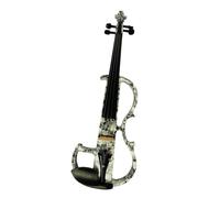 for Beginners Violin Art Violin Full Size Skull Painted Solid Wood Silent Ebony Fittings Parts Electric Violin