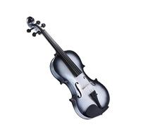 for Beginners Violin Black White Violin For Adults 4-4 3-4 1-2 1-4 1-8 Size Fiddle Student Beginners Kit W/Braziwood Bow String Bridge Case (Color : 4-4)