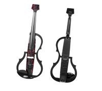 for Beginners Violin Carbon Fiber 4/4 Electric Violin Headless Fiddle With Bow Carry Case Headphone Cable Shoulder Rest Violin Parts