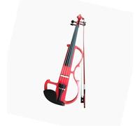for Beginners Violin Electric Violin Beginner Stringed Instrument Professional Performance Blue Pink (Color : Pink)