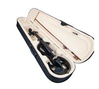 for Beginners Violin Electric Violin Black 4/4 Solid Wood Metallic Black Electronic Violin Silent Violin W/Case Bow