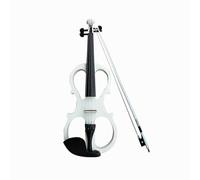 for Beginners Violin Handmade Electronic Electroacoustic Violin Adult Multi-color Violin Black Wood Knob Musical Instrument (Color : White)