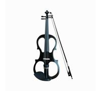 for Beginners Violin Handmade Electronic Electroacoustic Violin Adult Multi-color Violin Black Wood Knob Musical Instrument (Color : Bk)