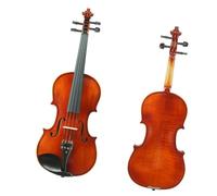 for Beginners Violin Handmade Solid Wood European Material Pattern Backboard Adult Beginner Violin Professional Grade (Color : 1/2)