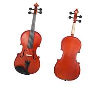 for Beginners Violin Matte Natural Color 4/4-1/8 Acoustic Violin Set W/Violin Strings Case Tuner Bow Mute Shoulder Rest Bridge (Color : 1/8)