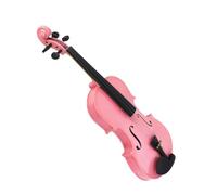for Beginners Violin Musical Instruments Handmade Violin Solid Wood Glossy Student Practice Violin Pink 4/4-1/16 (Color : 1/2)