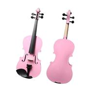 for Beginners Violin PINK Color Basswood Adult 1/4 Violin And Bow Handcraft Violino Musical Instruments