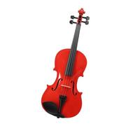 for Beginners Violin Red Acoustic 4/4 3/4 1/2 1/4 1/8 For Beginner Case Bow Shoulder Rest Mute Strings Violin For Students