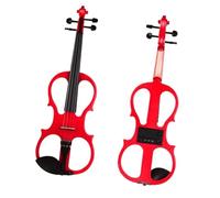 for Beginners Violin Silent Violin 4/4 Size Electric Solid Wood Ebony Parts With Cable Case KIT