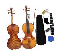 for Beginners Violin Violin Professional 4/4 3/4 1/2 Stripes Bright Acoustic Violin Beginner Music Lover Violin With Case Bow (Color : 3-4Violin)