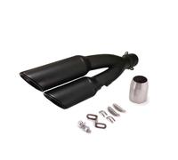 For Benelli 502C 502 C Motorcycle Muffler Escape Exhaust Pipe Double Hole Motorcycle Exhaust Muffler(BLACK Left)