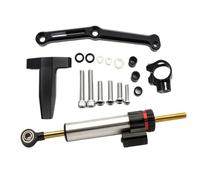 For Benelli For 752s 2019 2020 2021 2022 2023 Steering Damper Stabilizer Dampers Mounting Bracket Support Kit Motorcycle Handlebar Damper Directional Steering Stabilizer(Damper n Bracket F)