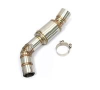 For Benelli For Leoncino 800 Motorcycle Exhaust Escape System Link Pipe Catalyst Delete Eliminator Enhanced Stainless Steel Motorcycle Exhaust Muffler(B)