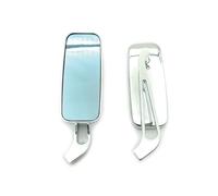 For Benelli Retro Motorcycle Side Mirrors Aluminum Alloy Cruiser Chopper Rear View Mirror Black/Chrome Universal 8/10MM(Chrome Mirrors)