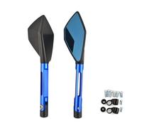 For Benelli Tnt Tre Bx For Caffe For Quatro For Velvet 8mm 10mm Cnc Aluminum Motorcycle Rearview Side Mirrors Motorcycle Rearview Mirror(BLUE)