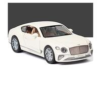 For Bentley Continental GT 1 24 Simulation Diecast Alloy Car Model Sound And Light Children's Toy Collectibles Mini Replica Toys(White)
