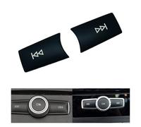 for Benz A B C E for GLA for CIA ML GL for SLK W176 W245 W204 W212 Car Console Multimedia Volume Button Trim Sequins Cover Sticker Car Trim Interior(Black)