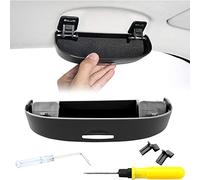 For Benz A B C E GLA CLA GLK GL ML GLE Class ABS Sunglasses Holder Eyeglasses Storage Box Multifunction Sun Visor Stowing Tidying(normal/B/Black)