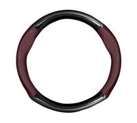 For Benz A B C E S V R-Class C43 CLA GLA GLB GLC GLK SLK SL Car Anti Slip Carbon Fiber Leather Steering Wheel Cover(O Red2)