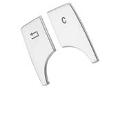 for Benz A B E Class for CLA for GLA for GLK W176 W246 W117 X156 Car Interior Water Cup Panel Multimedia Button Trim Cover Sticker Car Trim Interior(Silver B)