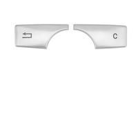 for Benz A B E Class for CLA for GLA for GLK W176 W246 W117 X156 Car Interior Water Cup Panel Multimedia Button Trim Cover Sticker Car Trim Interior(Silver C)