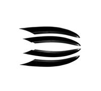 For Benz C Class W205 S205 A205 C205 C200 C220d C300 2018-2021 Fog Light Canard Front Bumper Splitter Spoiler Car Front Bumper Lip(Black B)