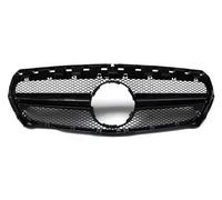 For Benz CLA W117 2017 2018 CLA200 CLA250 CLA45 For AMG Front Bumper Upper Hood Mesh Kidney Grille Car Bumper Radiator Grilles(Black)