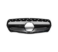 For Benz CLA W117 CLA200 CLA250 CLA45 2017 2018 Car Front Grille Upper Bumper Hood Grill Mesh Kidney Car Bumper Radiator Grilles(Black)