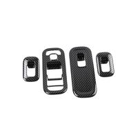 For Benz For A/For CLA Class Car Glass Window Lift Switch Button Panel Frame Cover Trim Universal Interior Accessories(Carbon Fiber Color)