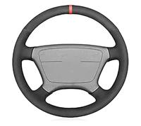For Benz For C-Class W202 For CL For Class C140 For E-Class W210 W124 W140 1993-2000 Black Suede Car Steering Wheel Cover Steering Wheel Covers