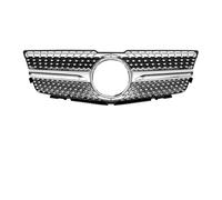 For Benz For GLK X204 2008-2012 GLK280 GLK300 GLK350 Front Bumper Grilles Chrome Silver GTR Style Racing Grille(Diamond-Silver)